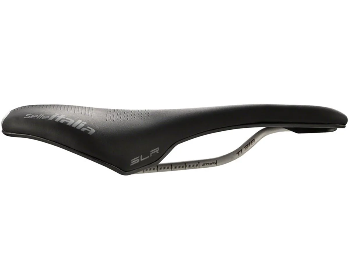 Selle Italia SLR Boost Gravel TI316 Superflow Saddle (Black) (Titanium Rails) (L3) (145mm)